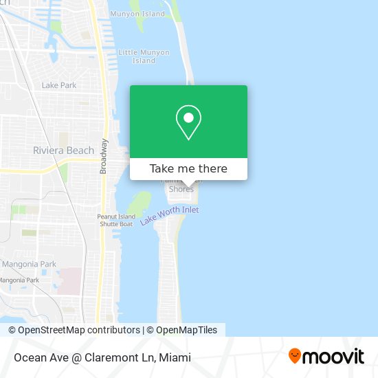 Ocean Ave @ Claremont Ln map