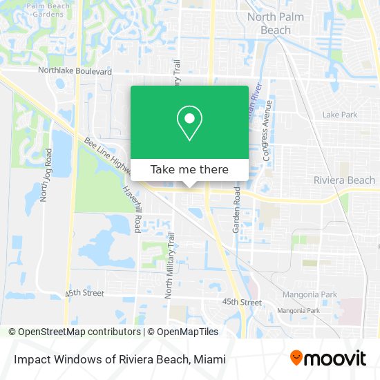 Mapa de Impact Windows of Riviera Beach