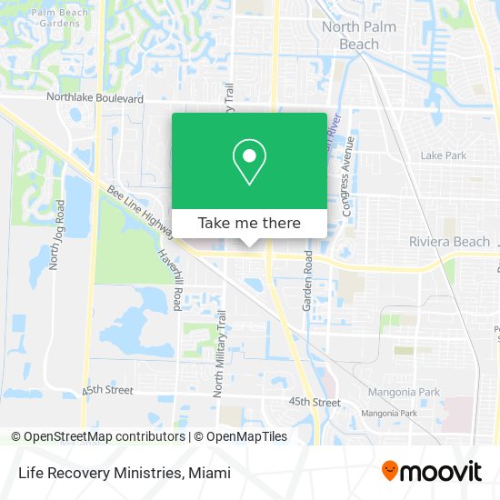 Mapa de Life Recovery Ministries