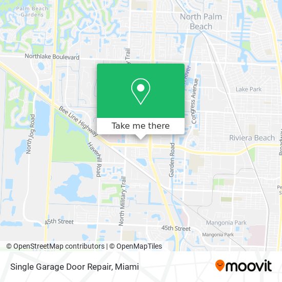Single Garage Door Repair map