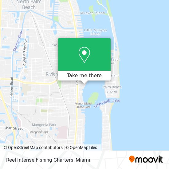 Reel Intense Fishing Charters map