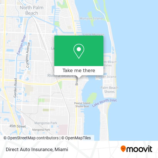 Direct Auto Insurance map