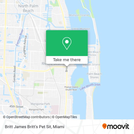 Britt James Britt's Pet Sit map