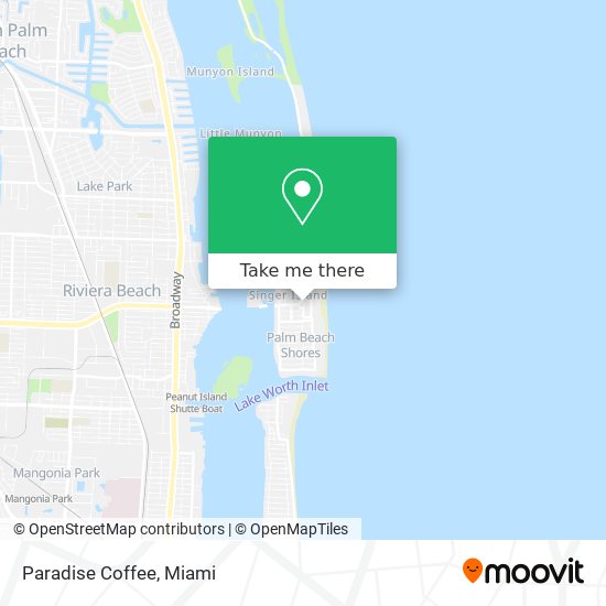 Paradise Coffee map