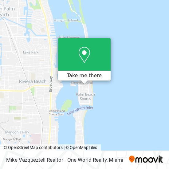 Mike Vazqueztell Realtor - One World Realty map