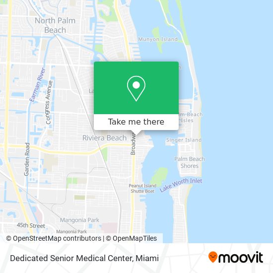 Dedicated Senior Medical Center map