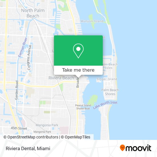 Riviera Dental map
