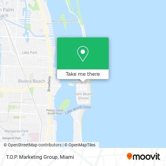 T.O.P. Marketing Group map