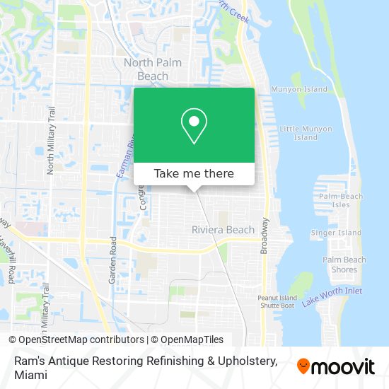 Ram's Antique Restoring Refinishing & Upholstery map