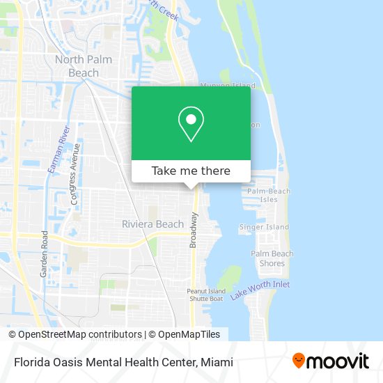 Florida Oasis Mental Health Center map