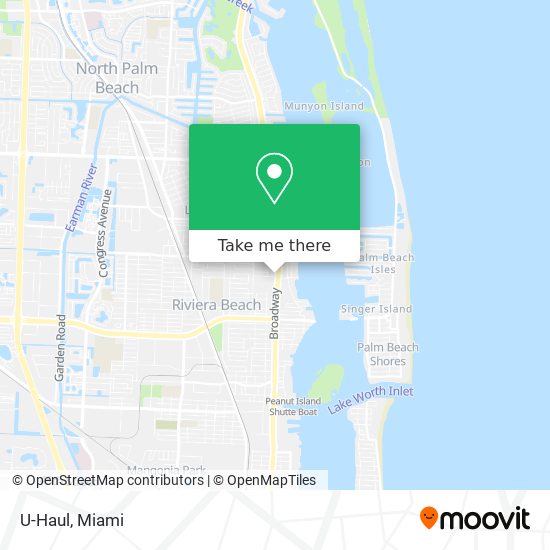 U-Haul map