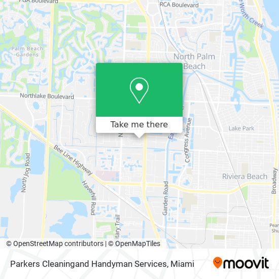 Mapa de Parkers Cleaningand Handyman Services