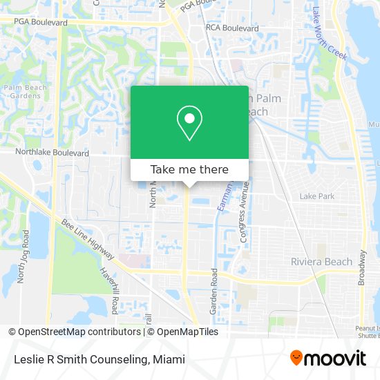 Leslie R Smith Counseling map