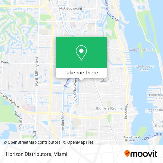 Horizon Distributors map