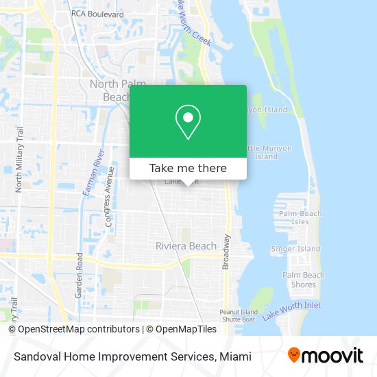 Sandoval Home Improvement Services map