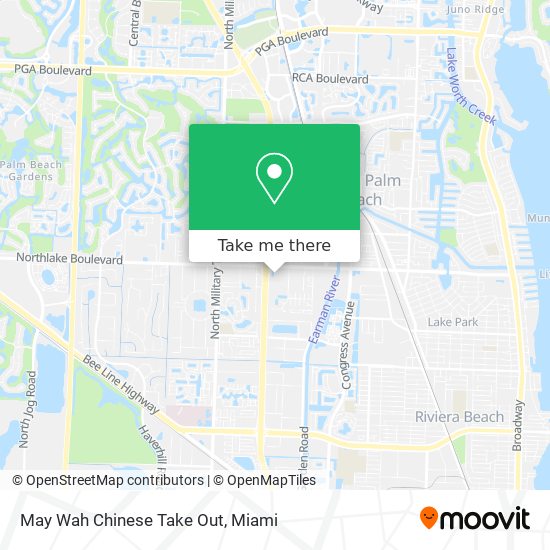 Mapa de May Wah Chinese Take Out