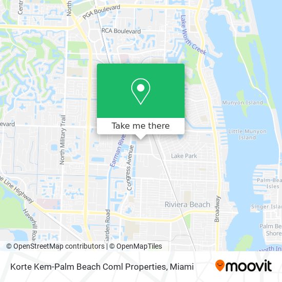 Mapa de Korte Kem-Palm Beach Coml Properties