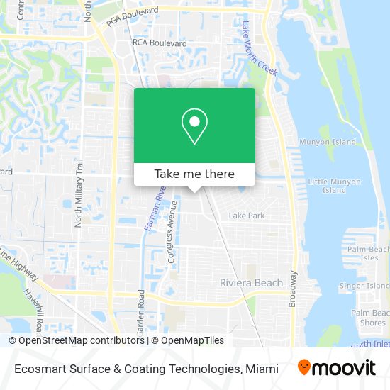 Mapa de Ecosmart Surface & Coating Technologies