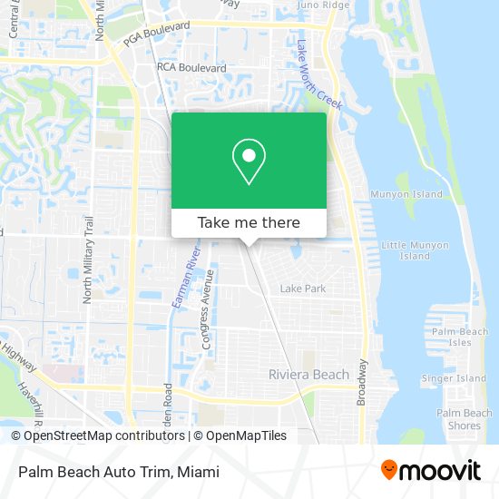 Palm Beach Auto Trim map