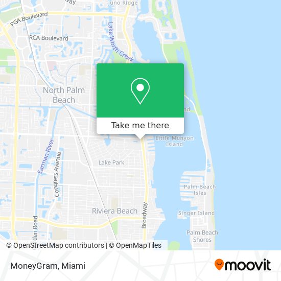 MoneyGram map