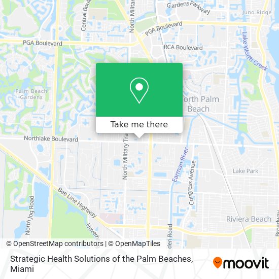 Mapa de Strategic Health Solutions of the Palm Beaches