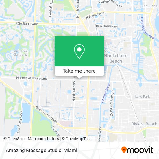 Amazing Massage Studio map