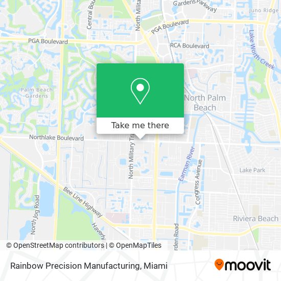 Mapa de Rainbow Precision Manufacturing