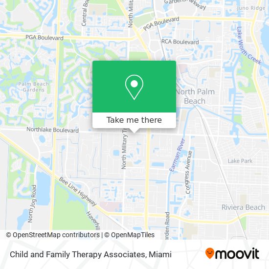 Mapa de Child and Family Therapy Associates