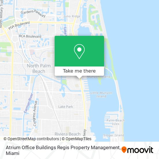 Atrium Office Buildings Regis Property Management map