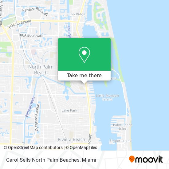 Carol Sells North Palm Beaches map