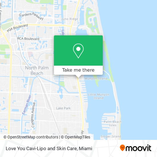 Love You Cavi-Lipo and Skin Care map
