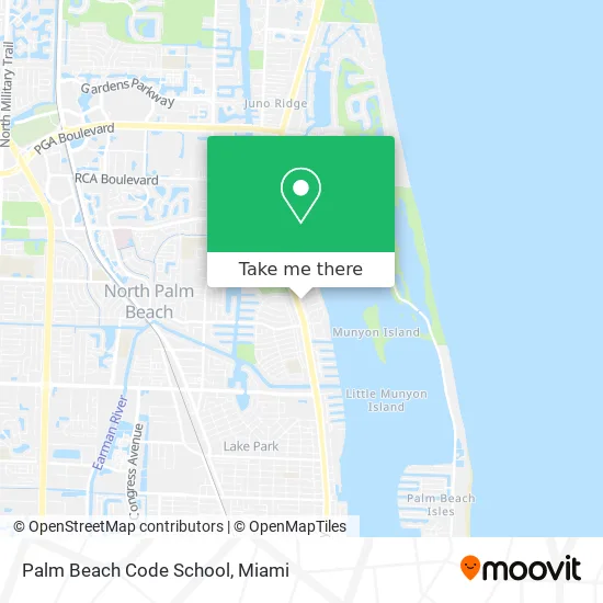 Palm Beach Code School map