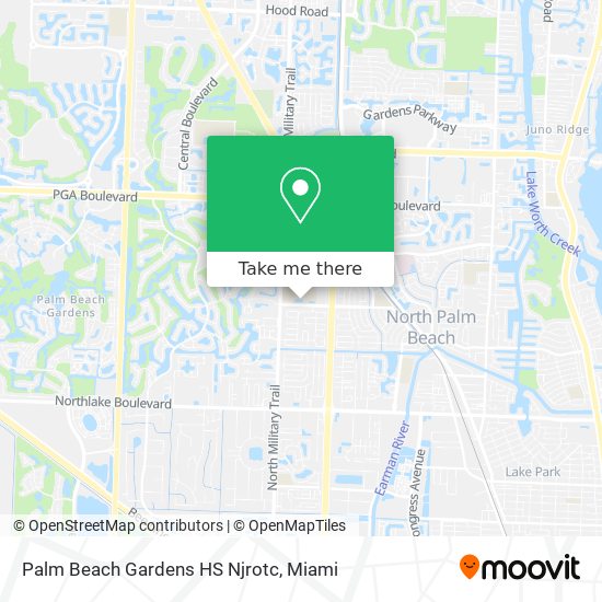 Mapa de Palm Beach Gardens HS Njrotc