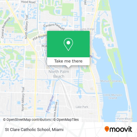 St Clare Catholic School map