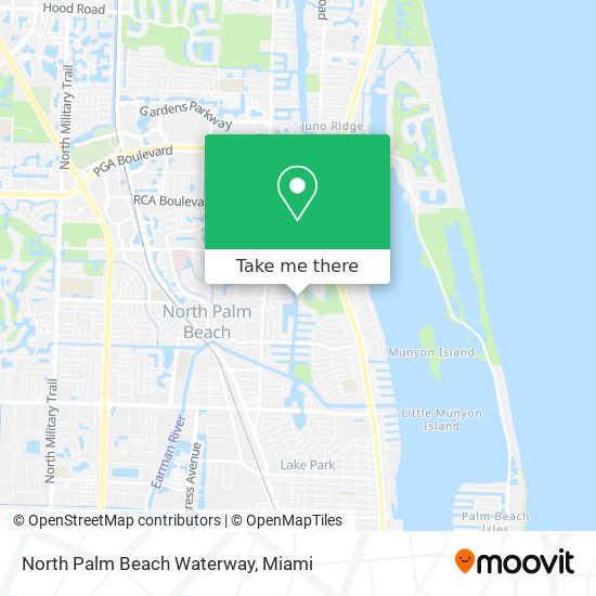 Mapa de North Palm Beach Waterway