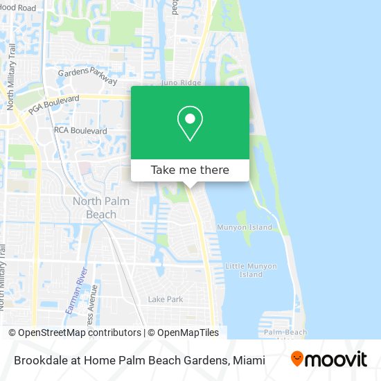 Brookdale at Home Palm Beach Gardens map