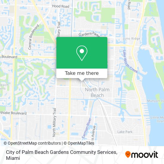 Mapa de City of Palm Beach Gardens Community Services