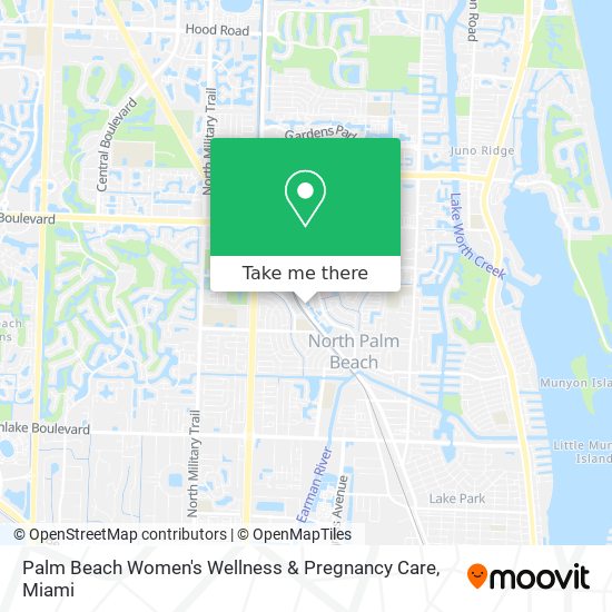 Palm Beach Women's Wellness & Pregnancy Care map