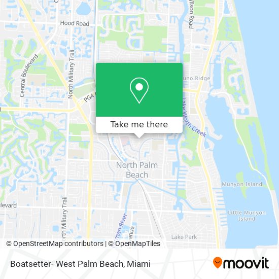 Mapa de Boatsetter- West Palm Beach