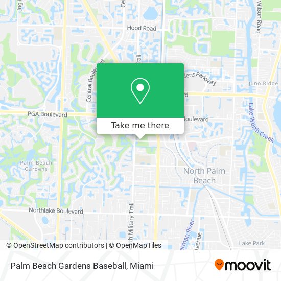 Mapa de Palm Beach Gardens Baseball