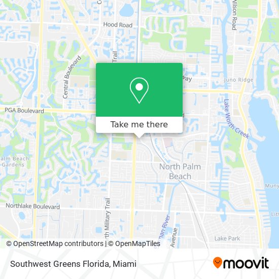 Mapa de Southwest Greens Florida