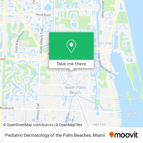 Pediatric Dermatology of the Palm Beaches map