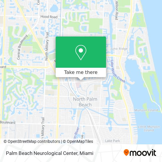 Palm Beach Neurological Center map