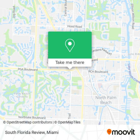 South Florida Review map