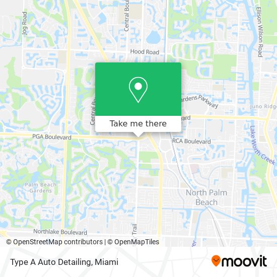 Type A Auto Detailing map