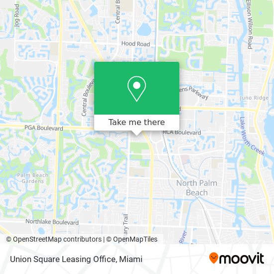Mapa de Union Square Leasing Office