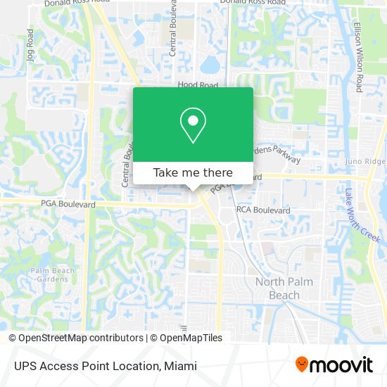 UPS Access Point Location map