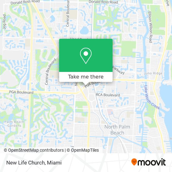 New Life Church map