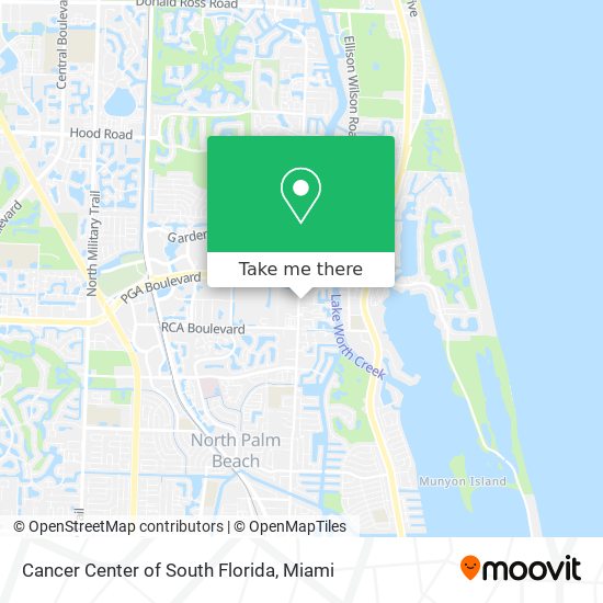 Cancer Center of South Florida map