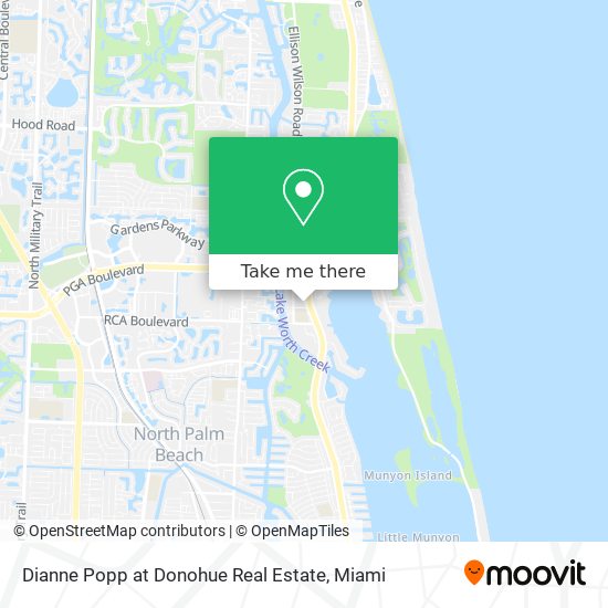 Dianne Popp at Donohue Real Estate map